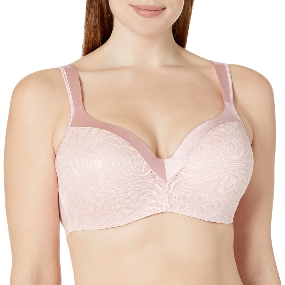 Playtex Women’s Secrets Amazing Shape Balconette Underwire Bra Peach Rose 42DD